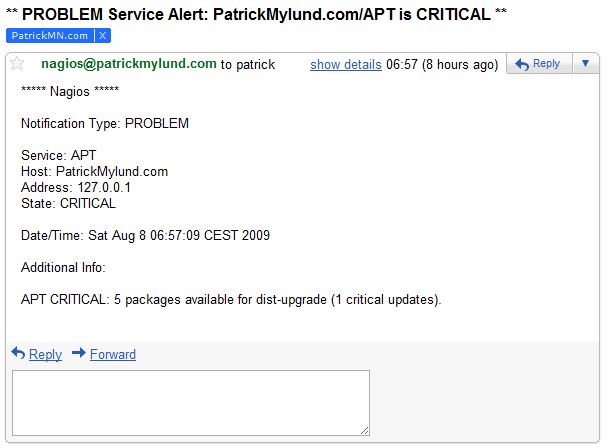 Nagios Email Notification