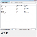 outSSIDer Screenshot - Walk